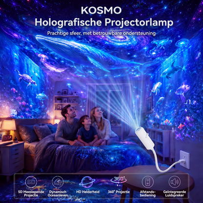 Kosmo Sterrenprojector - LED Nachtlampje met 360° Draaibare Kop